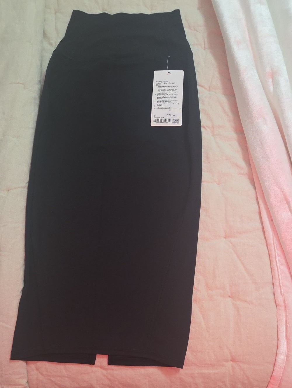lululemon athletica Black Pencil Midi Skirt